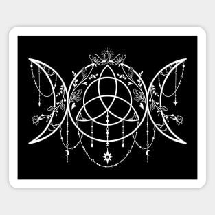 Triple Moon Triquetra Magnet